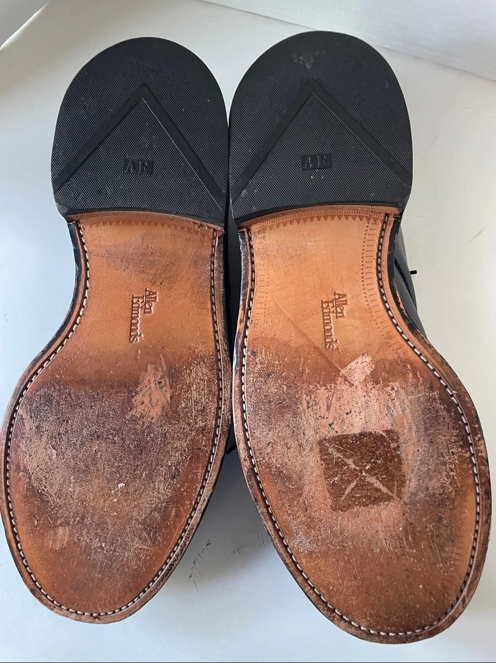 Allen Edmonds Brentwood Black Leather Oxfords size 10 EEE
